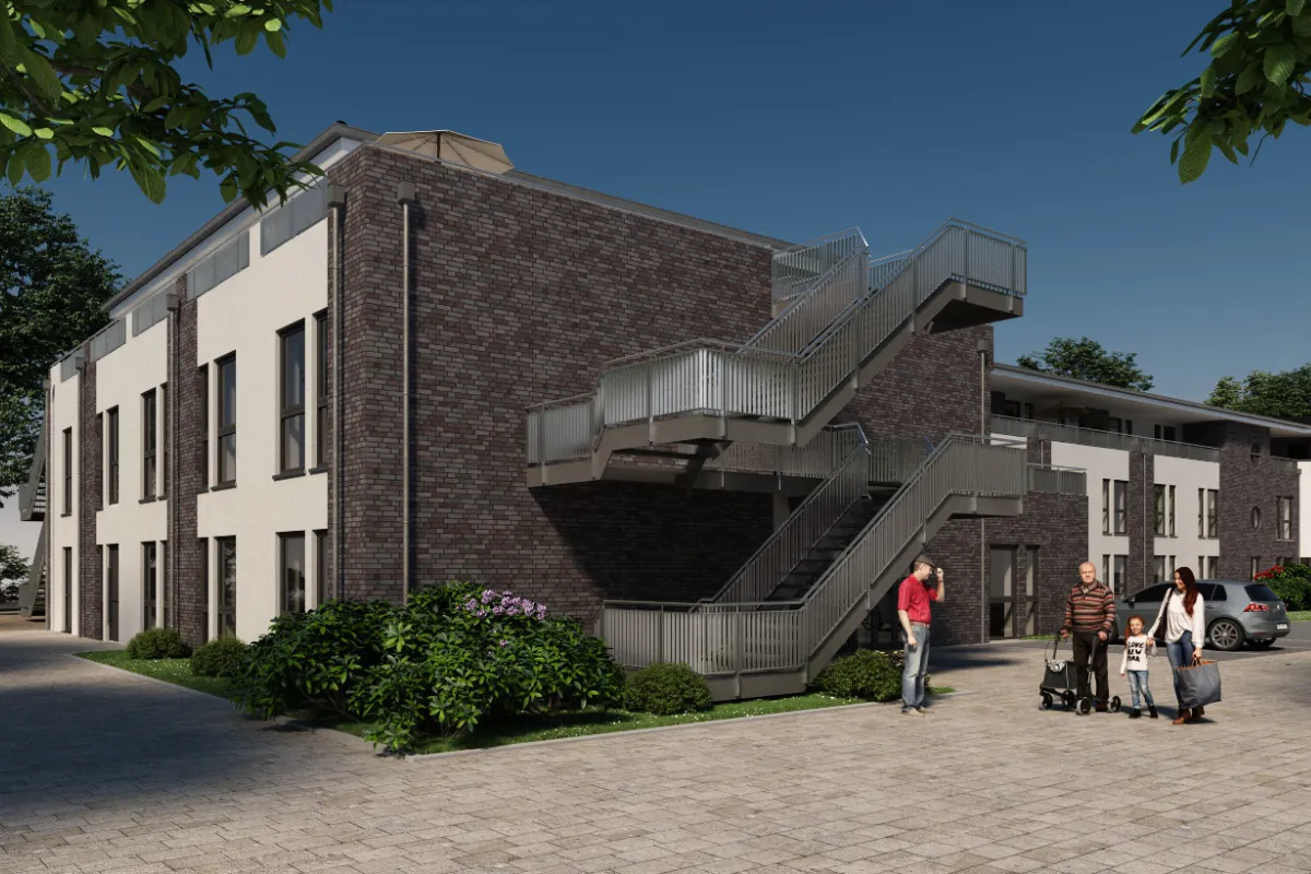 Seniorenresidenz in Beverstedt Das Bild zeigt eine Luftbildaufnahme der Seniorenresiden in Beverstedt.